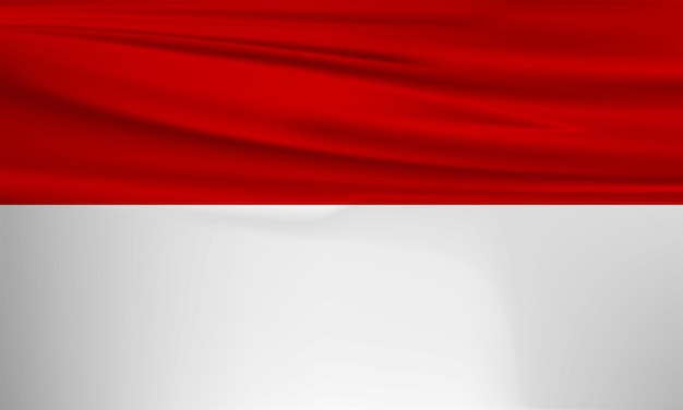 인도네시아 국기 및 편집 가능한 벡터 인도네시아 국기 그림