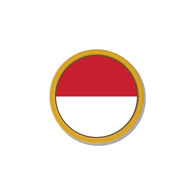 Vector illustration of indonesia flag template