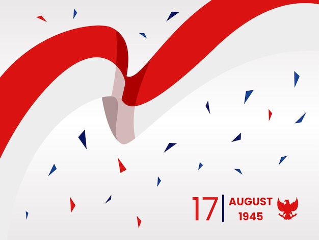 Illustration of Indonesia Independence Day Poster Background - Dirgahayu Indonesia Illustration.