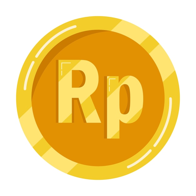 Vector illustration of indonesian rupiah coin