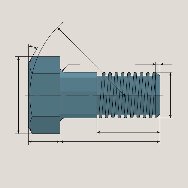 Vector illustration on the industry