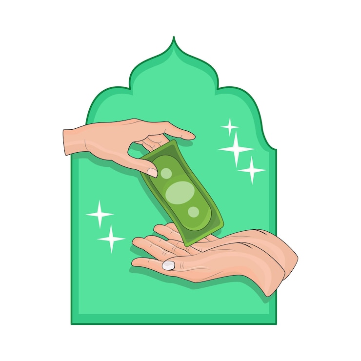 Vector illustration of infaq