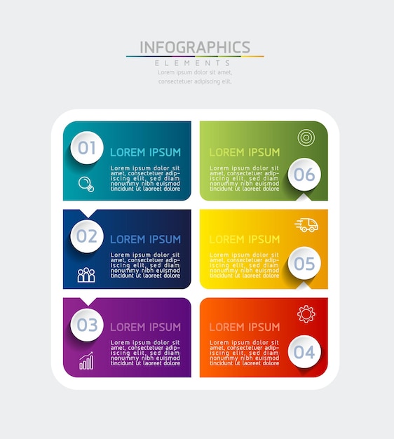 Illustrazione modello di progettazione infografica, informazioni aziendali, diagramma di presentazione