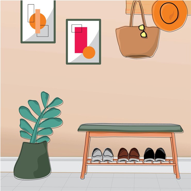 Vector illustration interior design furniture sets