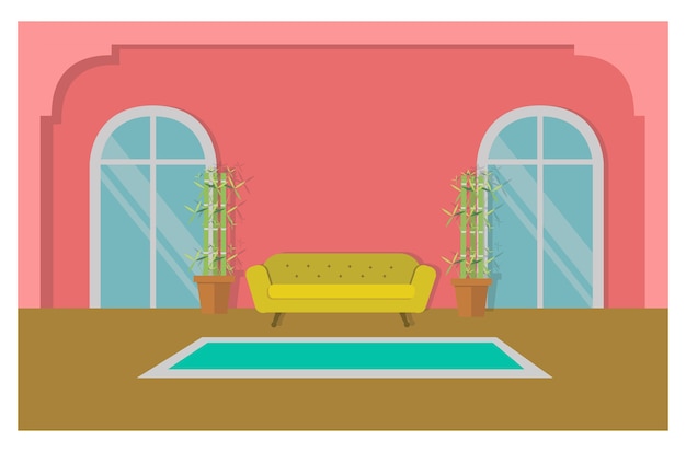 Vector illustration interior flat