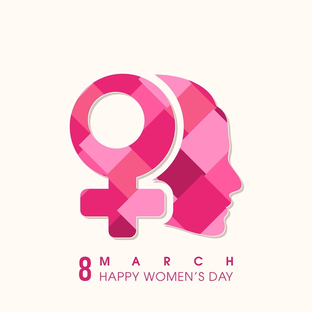 Illustration of International womens day eighth of march