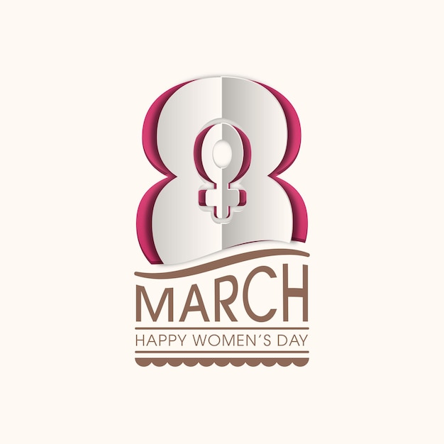 Vector illustration of international womens day eighth of march