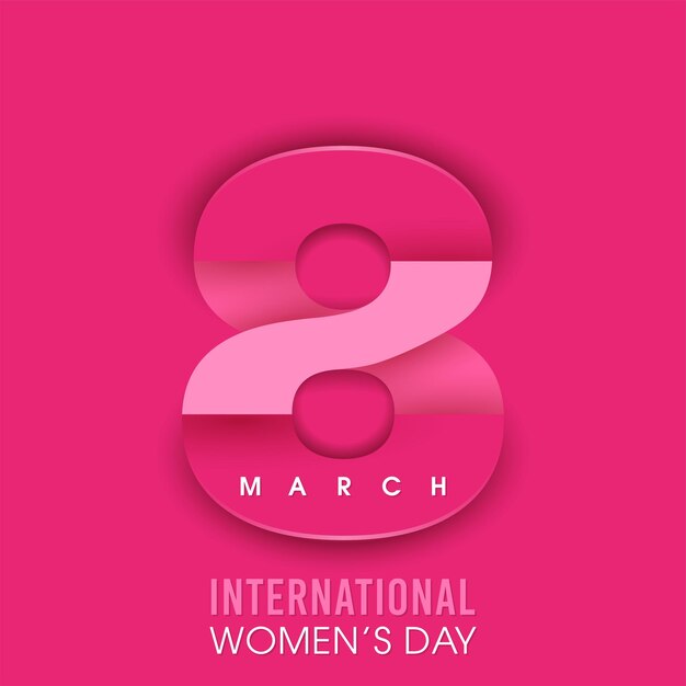 Illustration of international womens day eighth of march