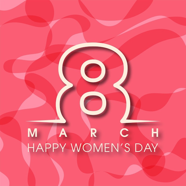 Illustration of International womens day eighth of march