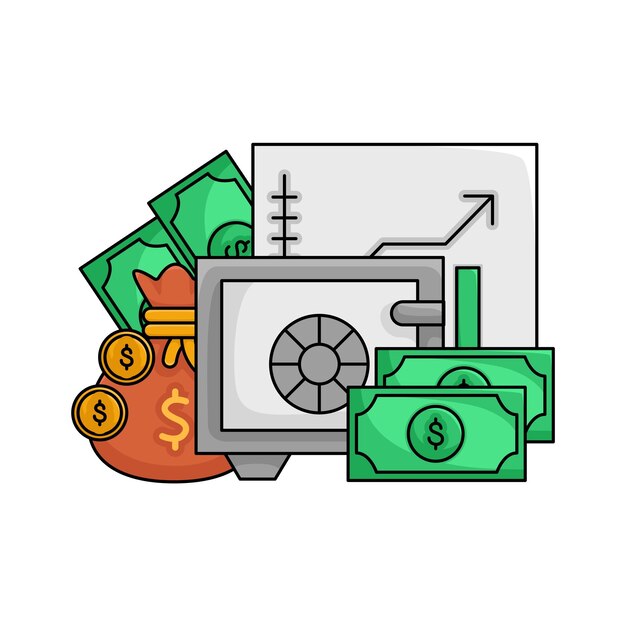 Vector illustration of investment