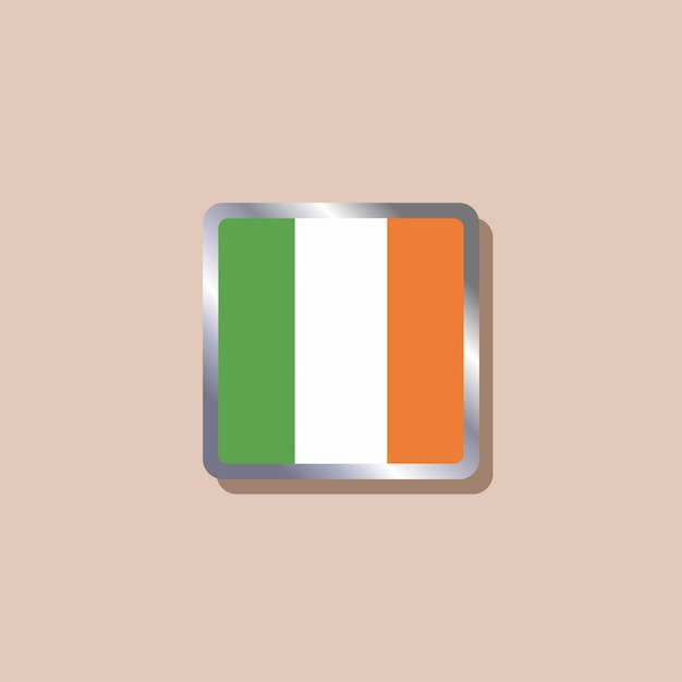 Illustration of Ireland flag Template