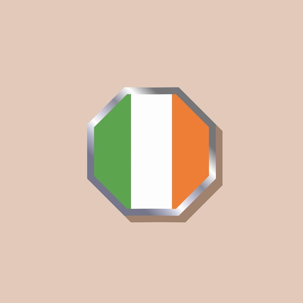 Illustration of Ireland flag Template