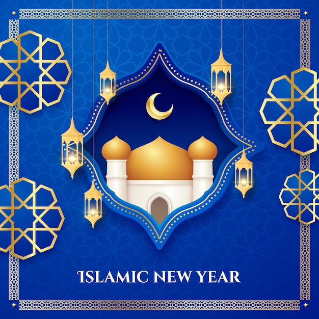 Illustration for islamic new year celebration