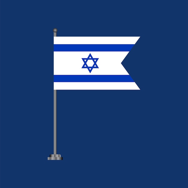 Vector illustration of israel flag template