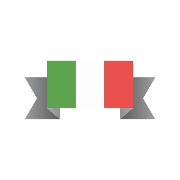 Illustrazione del modello di bandiera dell'italia