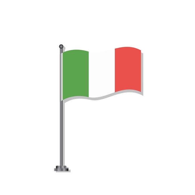 Illustration of italy flag template