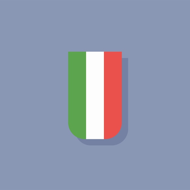 Illustration of Italy flag Template