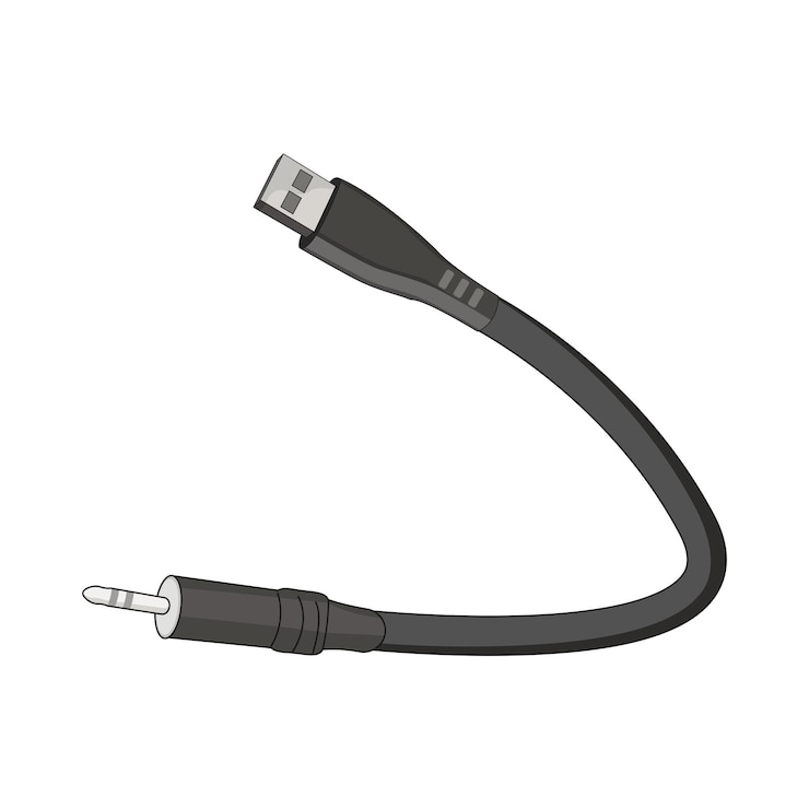Vector illustration of jack connector