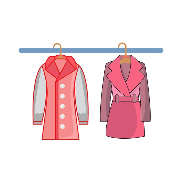 Vector illustration of jacket