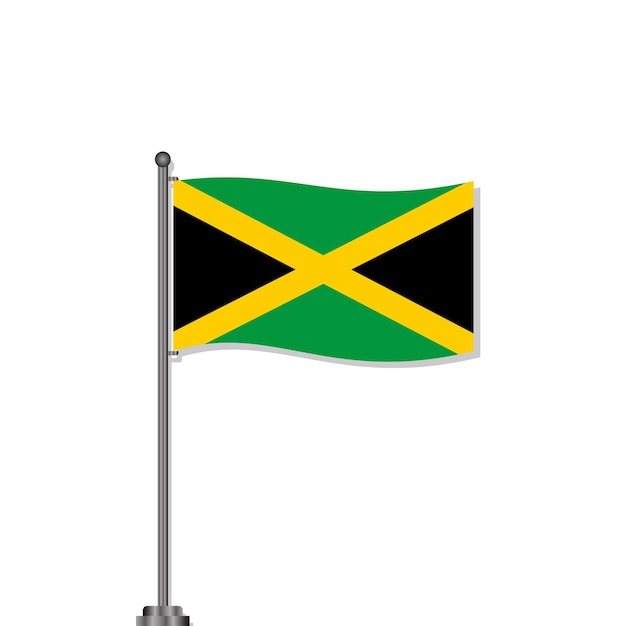 Illustration of Jamaica flag Template