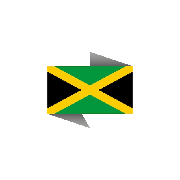 Illustration of Jamaica flag Template