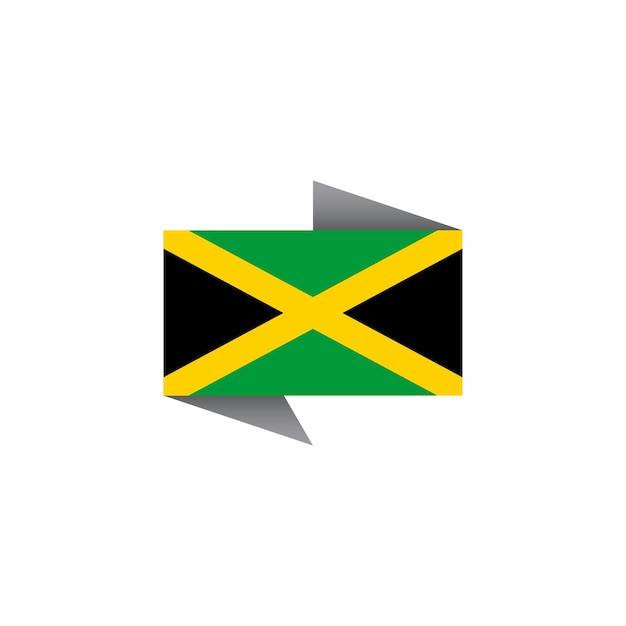 Premium Vector Illustration of jamaica flag template
