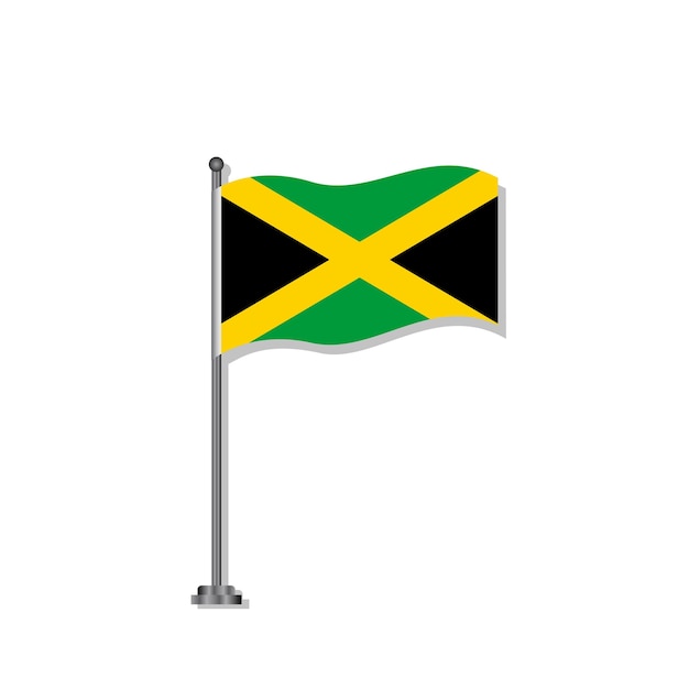 Иллюстрация шаблона флага Ямайки