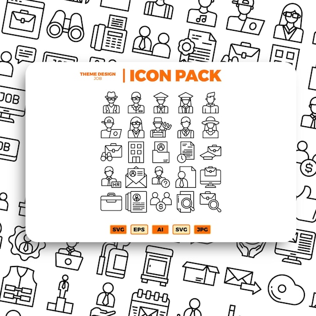 Illustration of jobs pack