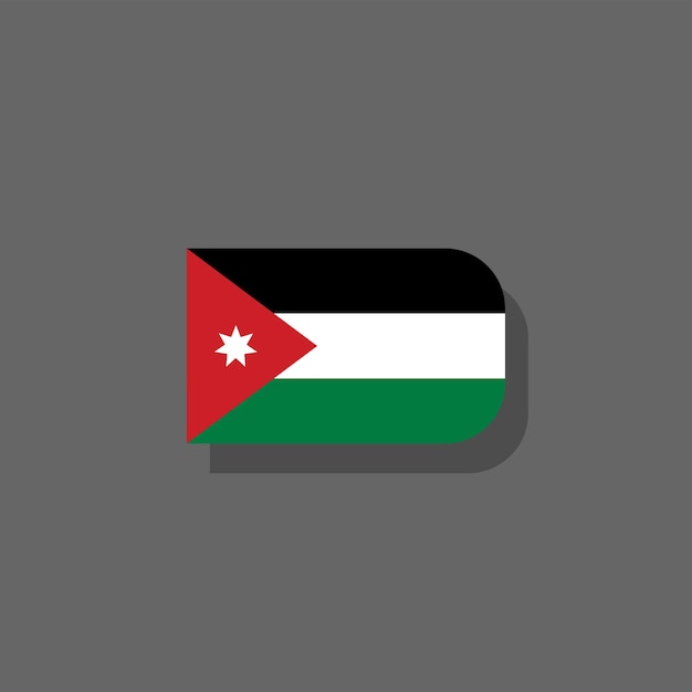 illustration of jordan flag template
