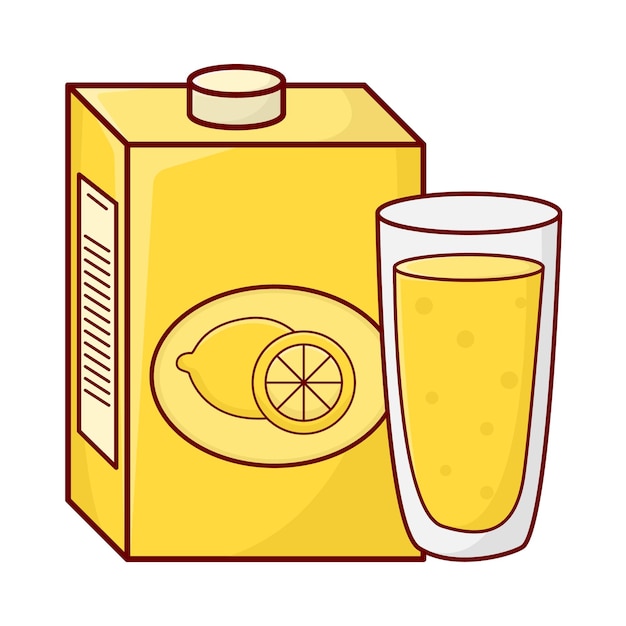 Vector illustration of juice