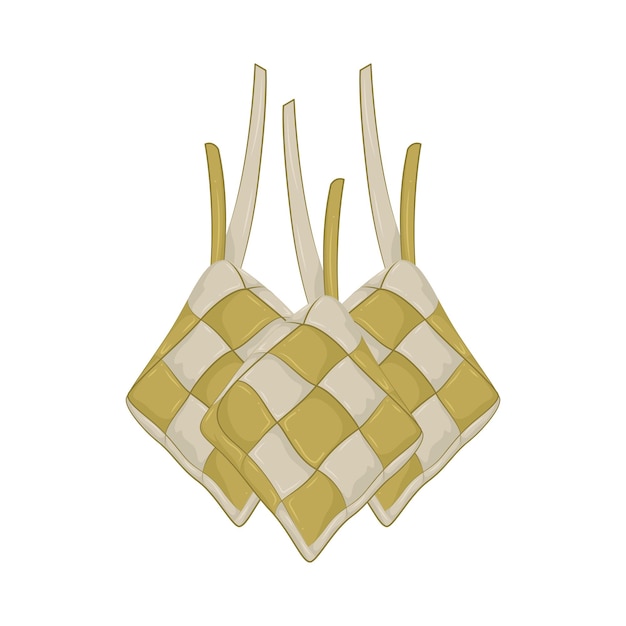 Illustration of ketupat