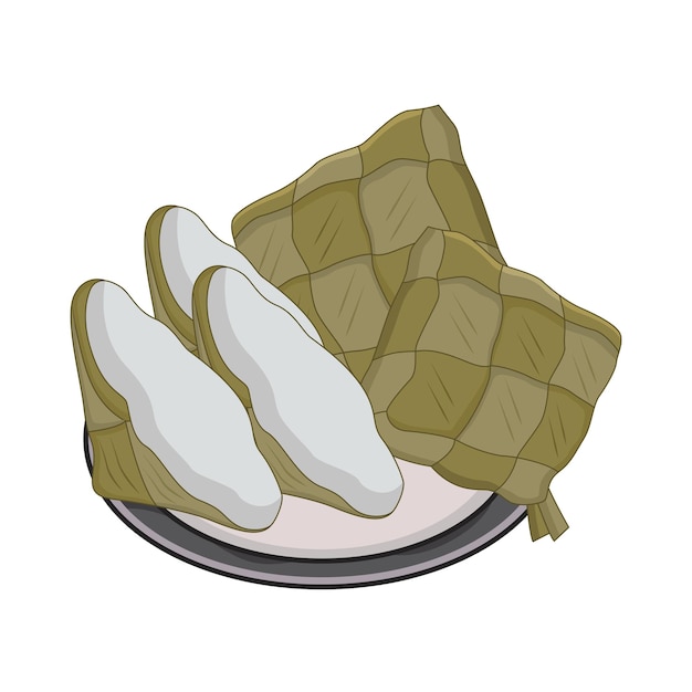 Vector illustration of ketupat