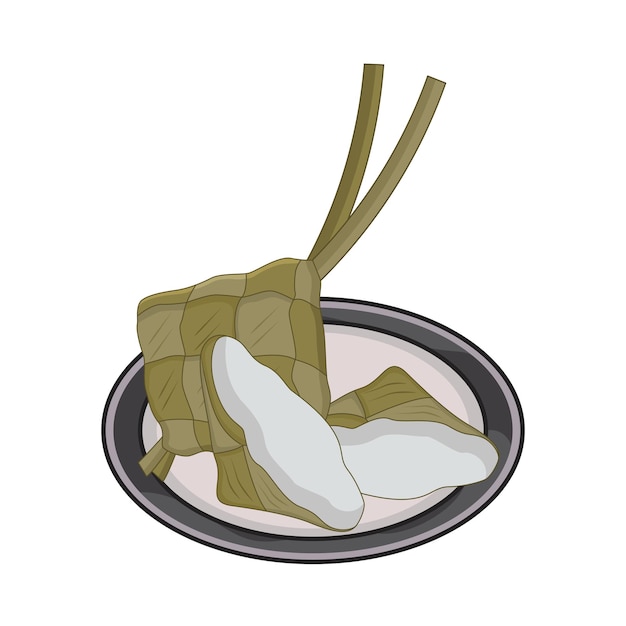 Vector illustration of ketupat