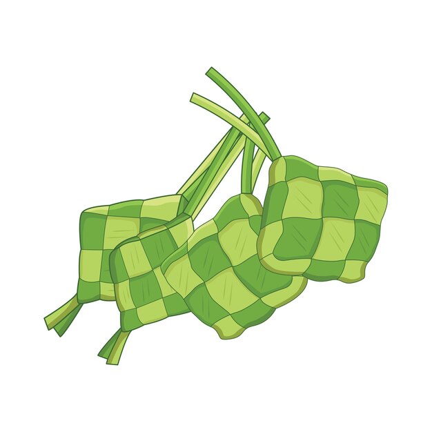 Illustration of ketupat