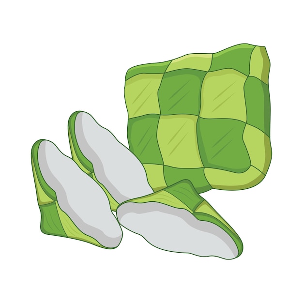 Illustration of ketupat