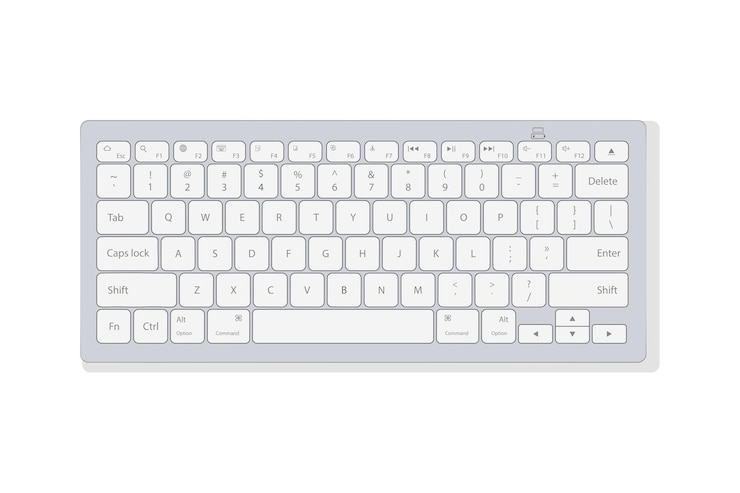 Vector illustration of keyboard