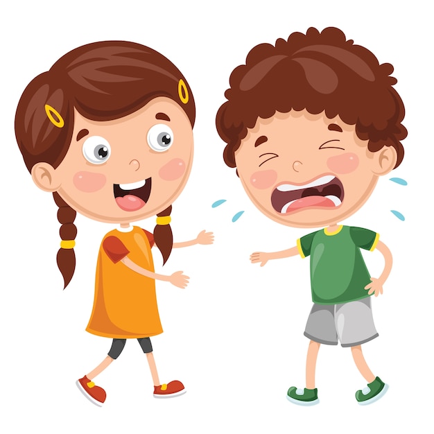 Illustration Of Kid Crying