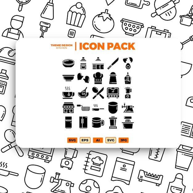 Illustration of kitchen Pack