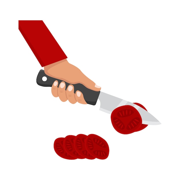 Vector illustration of knife