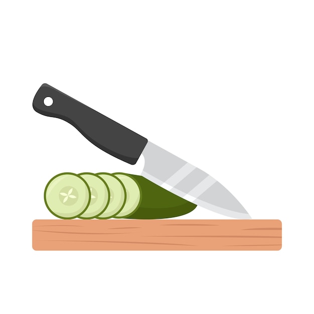 Vector illustration of knife