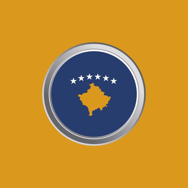 Illustration of kosovo flag template