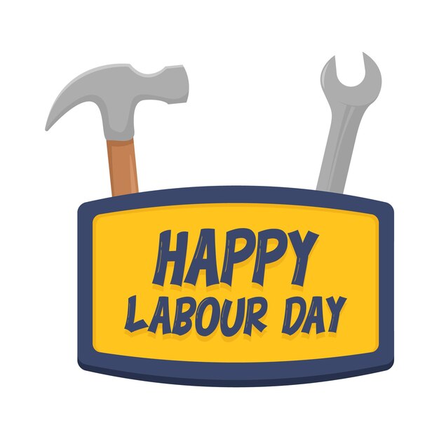 Vector illustration of labor day