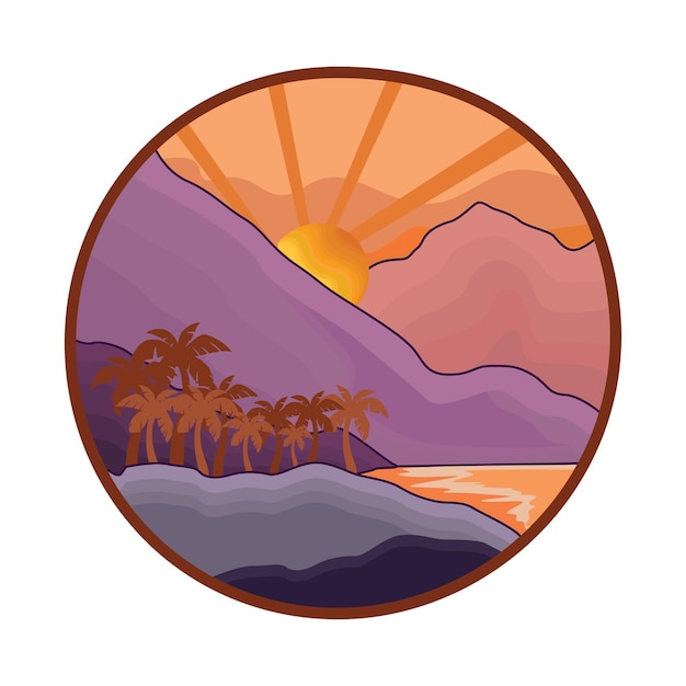 Vector illustration of landscape