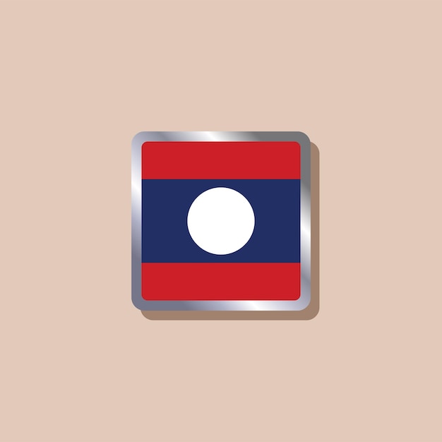 Illustration of Laos flag Template