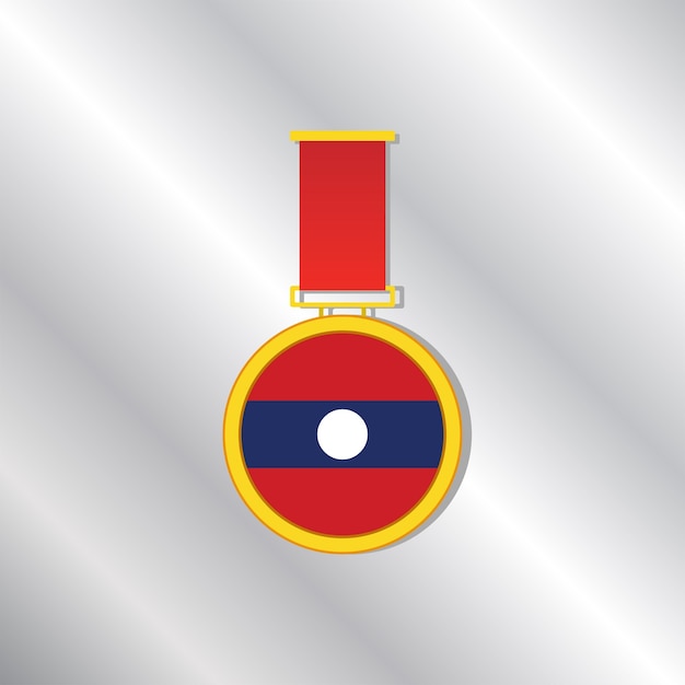 Illustration of laos flag template