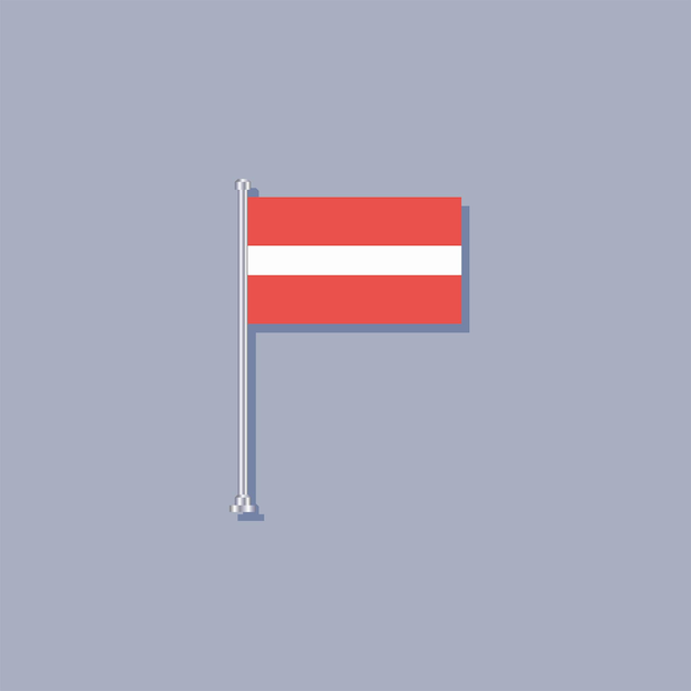 Vector illustration of latvia flag template