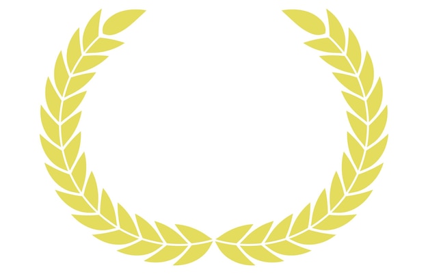 Illustration of laurel wreath headline decoration