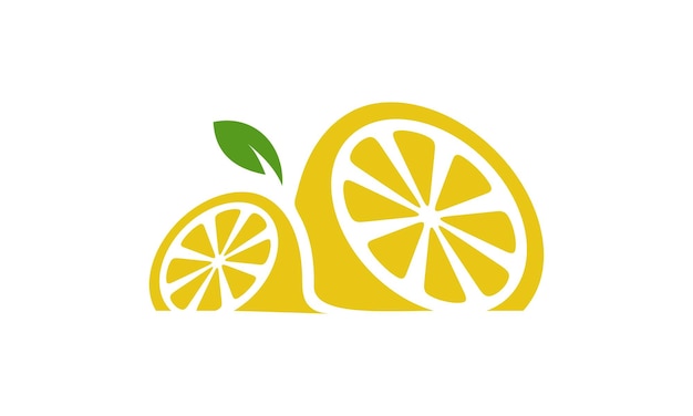 レモンのロゴのテンプレートのイラスト