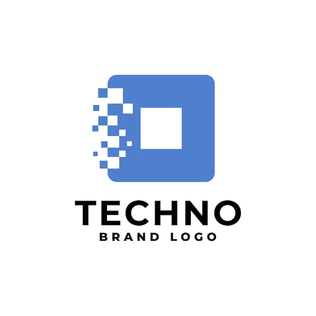 Vector illustration of a letter o square on a technology theme for any company with a technology theme