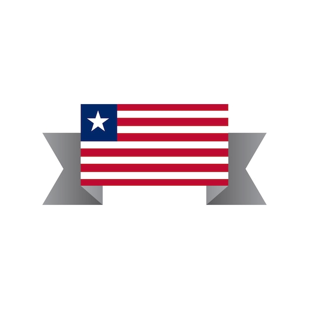 Иллюстрация шаблона флага Либерии